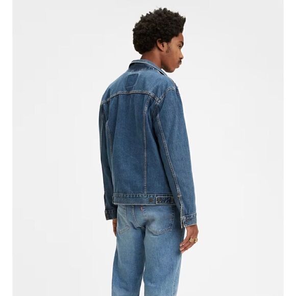 NWT Levis Light Stonewash Denim Jean Trucker Jacket - Picture 3 of 11